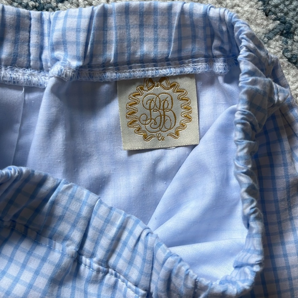 Boy’s Blue Gingham Beaufort Bonnet Company Shorts - Picture 2 of 5